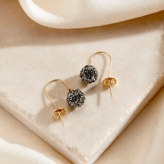 9ct Disco Ball Drop Earrings