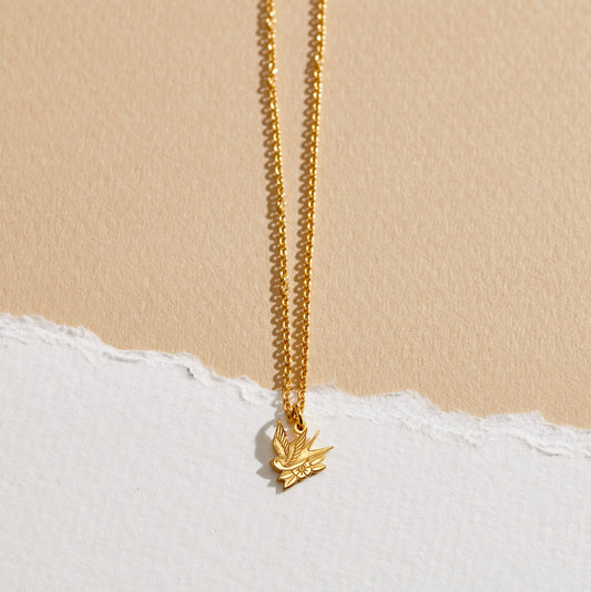 Personalised Engraved Tattoo Dinky Story Charm Necklace