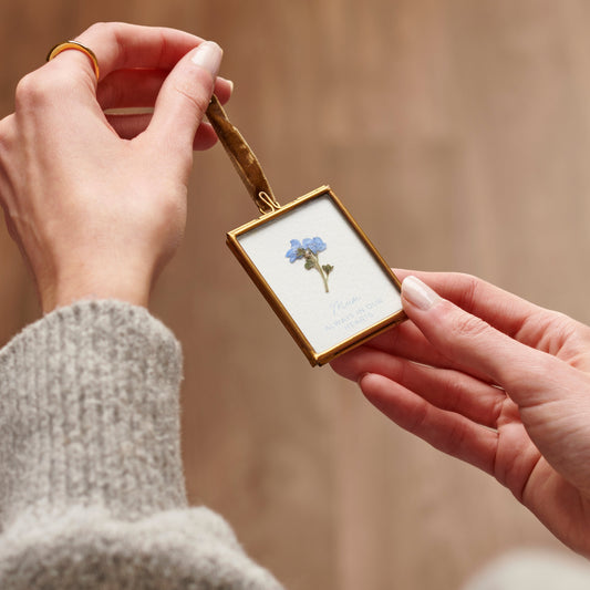 Personalised In Memory Forget-Me-Not Decoration