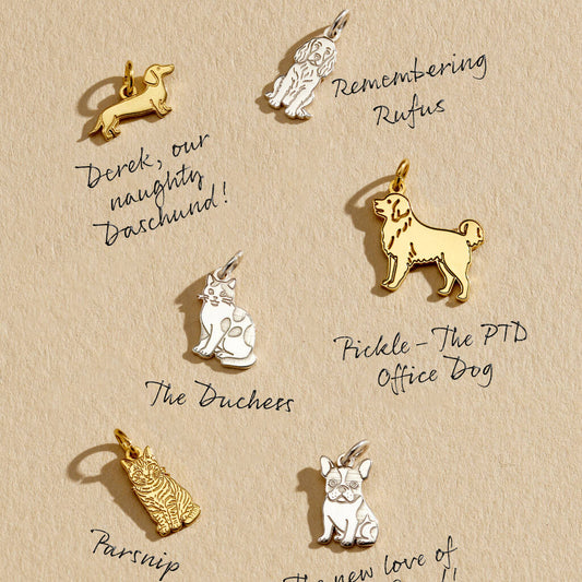Personalised Pet Dog Dinky charm necklace